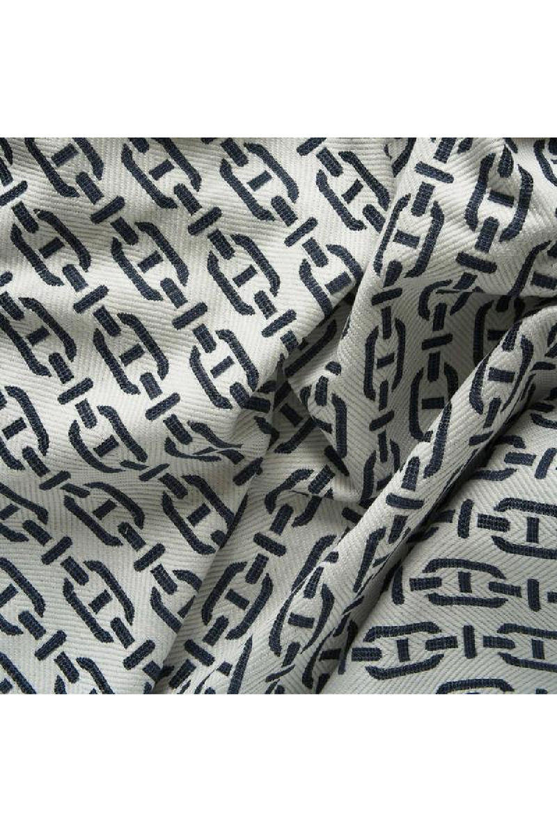 Chain Link Pattern Square Cushion | Andrew Martin Burlington | OROATRADE