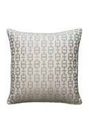 Chain Link Pattern Square Cushion | Andrew Martin Burlington | OROATRADE