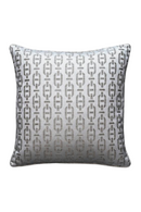 Chain Link Pattern Square Cushion | Andrew Martin Burlington | OROATRADE