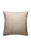Diamond Print Ecru Piped Cushion | Andrew Martin Audley | OROATRADE