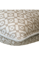 Diamond Print Ecru Piped Cushion | Andrew Martin Audley | OROATRADE