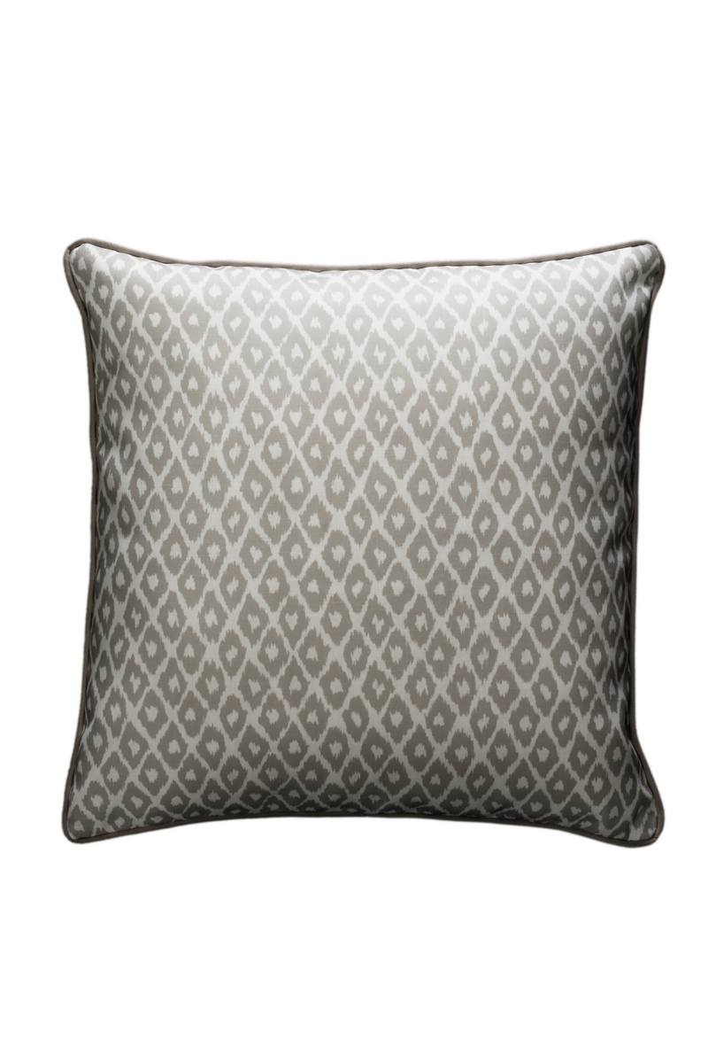 Diamond Print Outdoor Throw Pillow | Andrew Martin Gypsum | Oroatrade