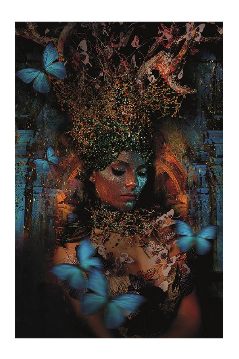 Magical Woman Photographic Artwork | Andrew Martin Butterfly Temple | Oroatrade.com