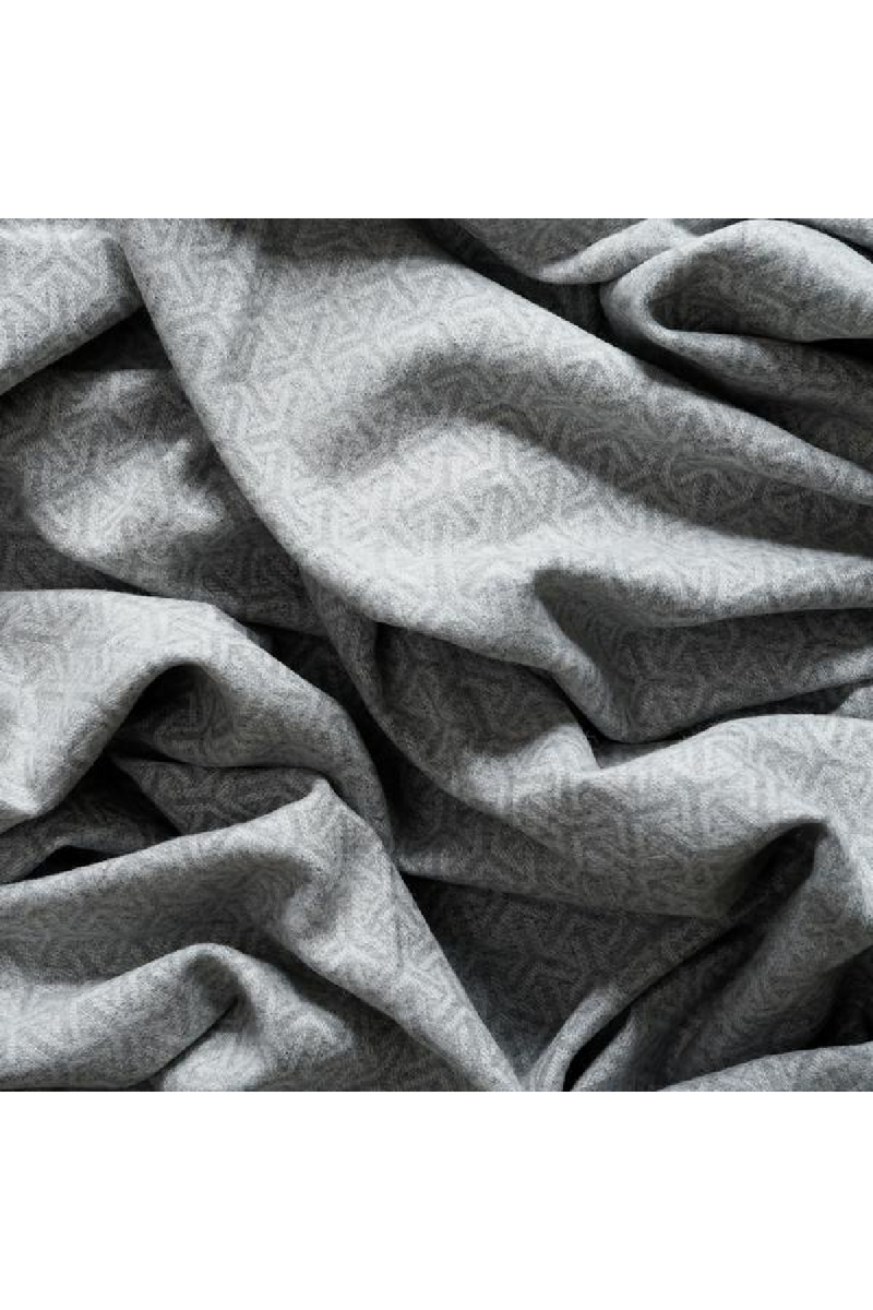 Gray Wool and Cashmere Gepmetric Throw | Andrew Martin Monte | OROATRADE