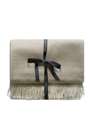 Nude Wool and Cashmere Geometric Throw | Andrew Martin Monte  | OROATRADE