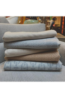 Nude Wool and Cashmere Geometric Throw | Andrew Martin Monte  | OROATRADE