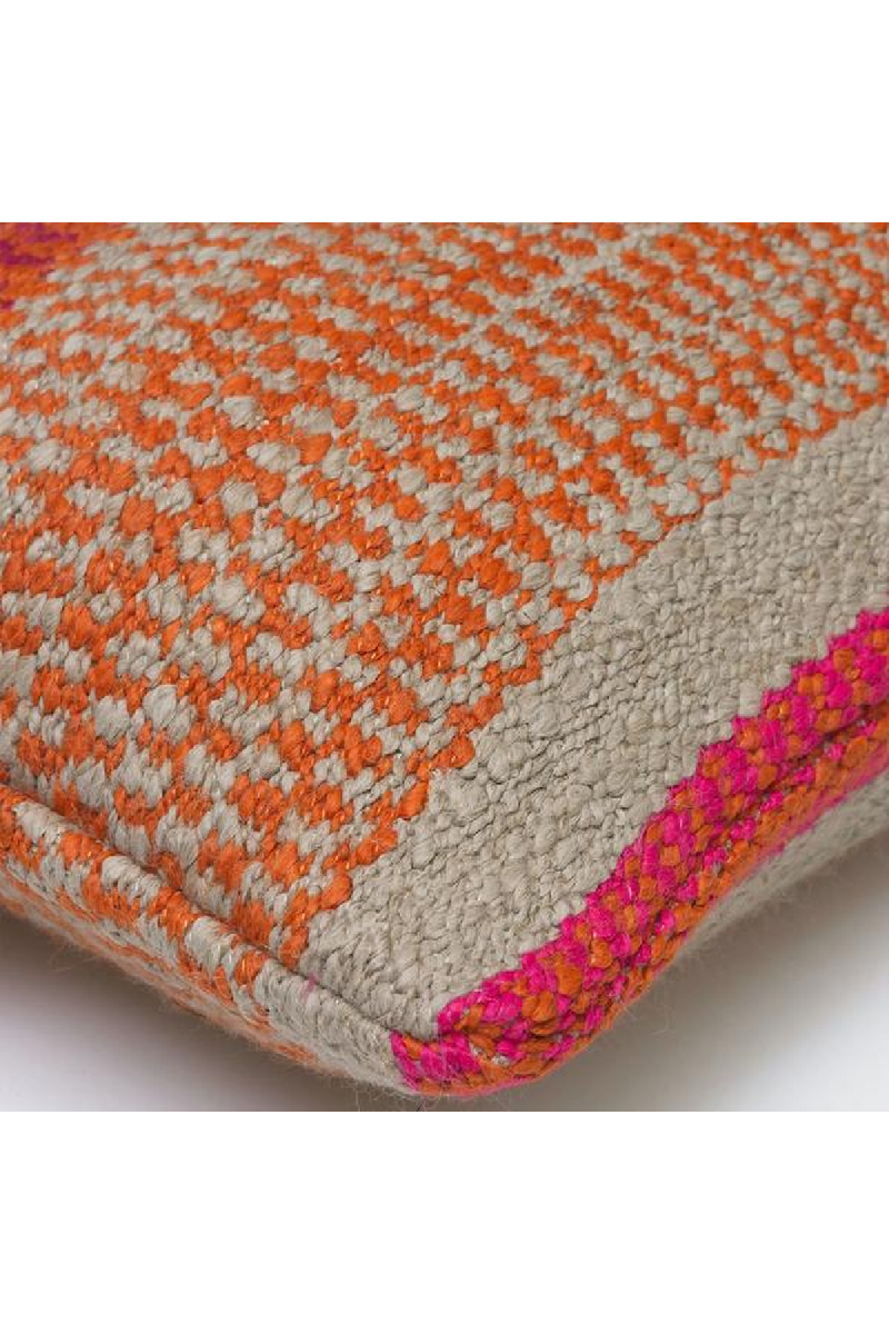 Rectangular Orange Striped Cushion | Andrew Martin Llama | OROATRADE