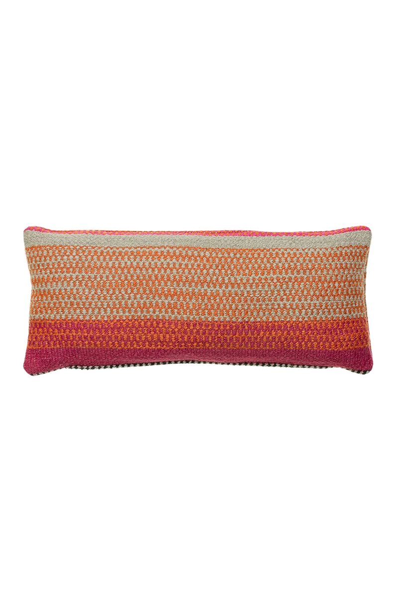 Rectangular Orange Striped Cushion | Andrew Martin Llama | OROATRADE