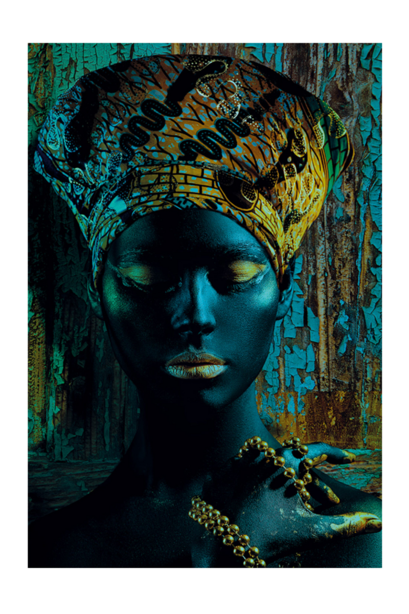 Ethnic Woman Photographic Artwork | Andrew Martin Nuba Girl | OROATRADE