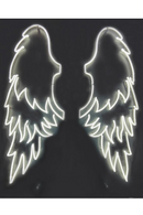 3D White Wings Neon Artwork | Andrew Martin My Angel | OROATRADE