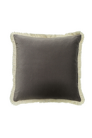 Fringed Velvet Cushion | Andrew Martin Pelham | OROATRADE