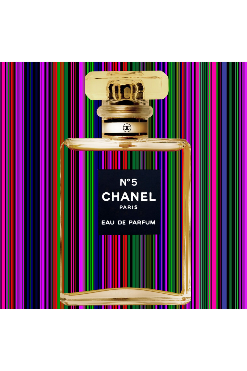 Multicolored Perfume Photographic Artwork | Andrew Martin Chanel Stripes Part II | Oroatrade.com