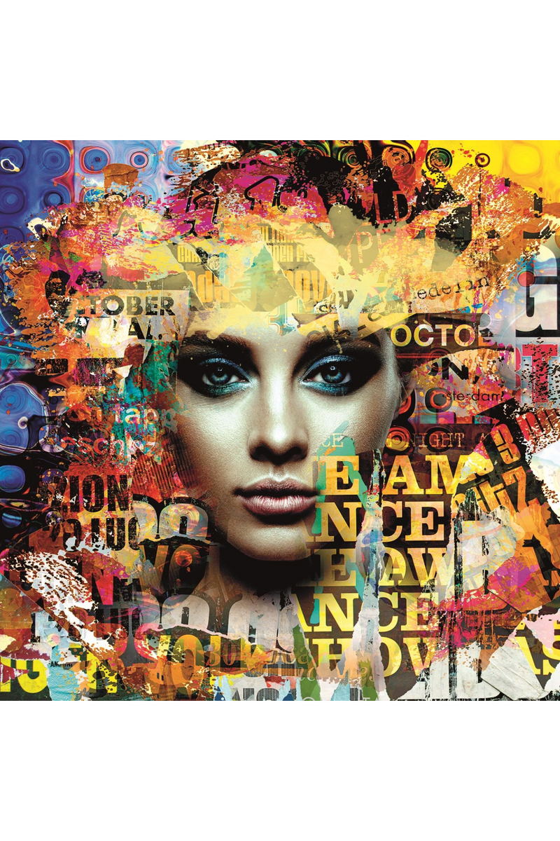 Decoupage Style Photographic Artwork | Andrew Martin Only Words | Oroatrade.com