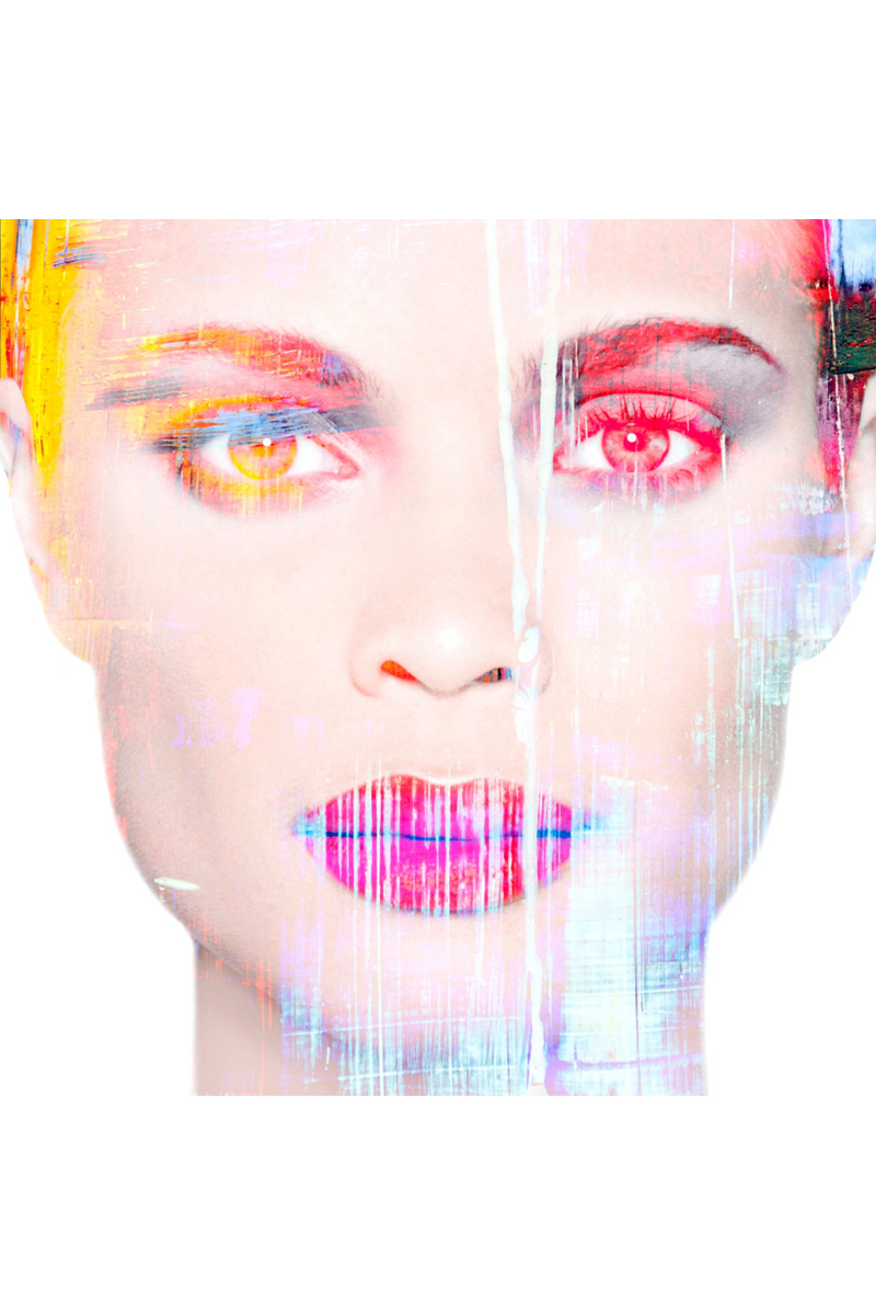 Multicolored Modern Woman Portrait | Andrew Martin Face | Oroatrade.com