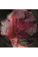 Woman's Side Portrait Artwork | Andrew Martin Red Black Face | Ororatrade.com