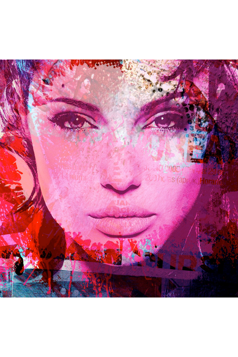 Multicolored Woman Portrait | Andrew Martin Angelie Jolie | Oroatrade.com