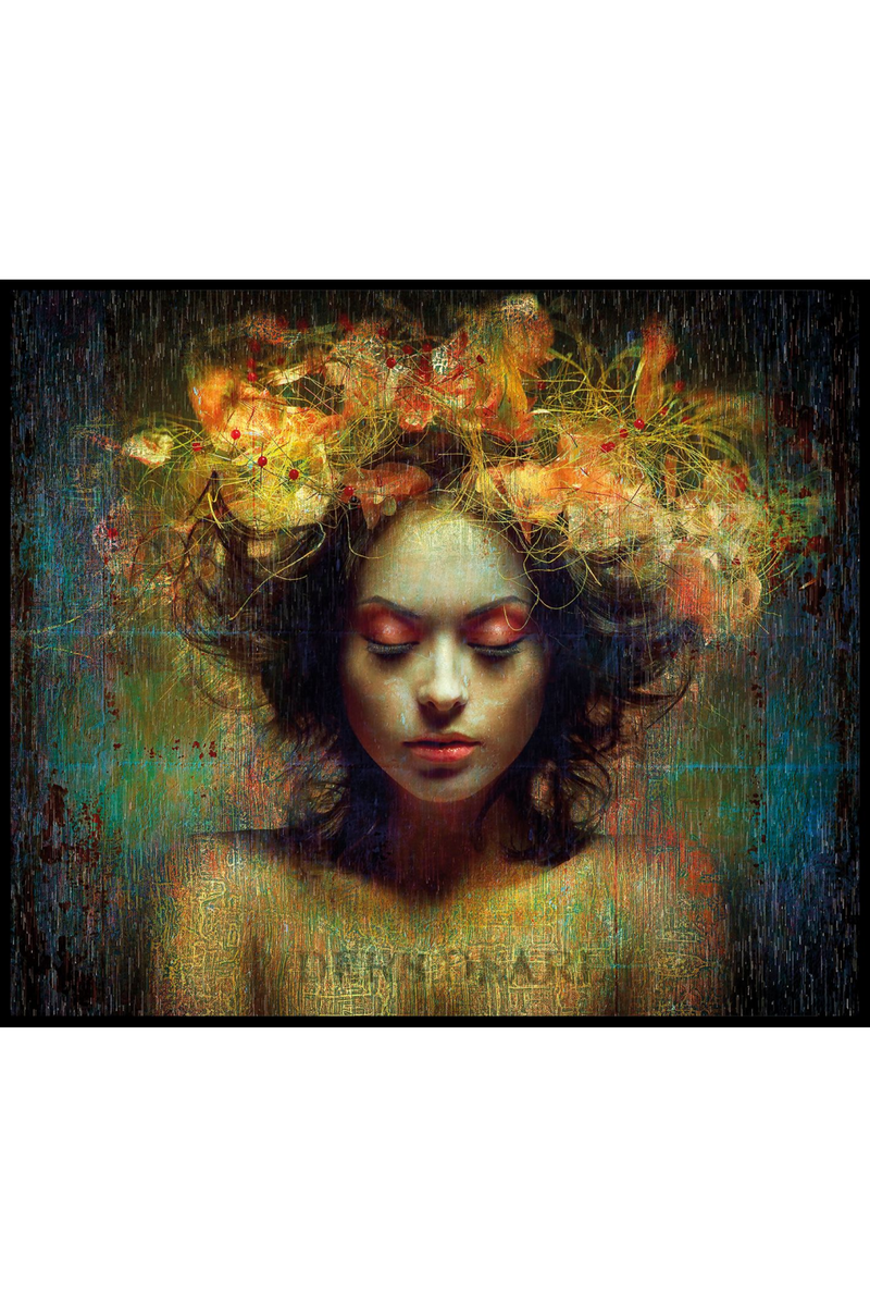 Woman With Floral Wreath Portrait | Andrew Martin Fuego | Oroatrade.com