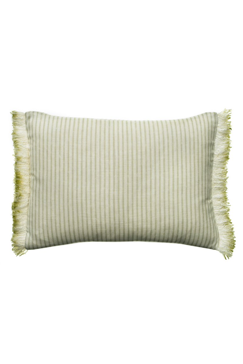 Stripe Cushion With Fringes | Andrew Martin Picket Leaf | Oroatrade.com