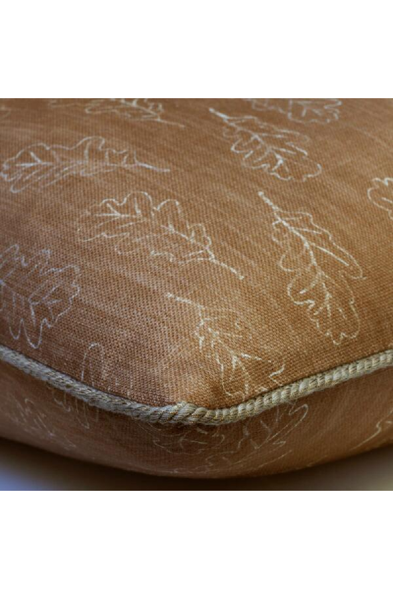 Leaf Design Cushion | Andrew Martin Noble Oak | Oroatrade.com