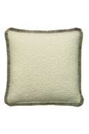 Bouclé Cushion With Fringes | Andrew Martin Fleece |  Oroatrade.com