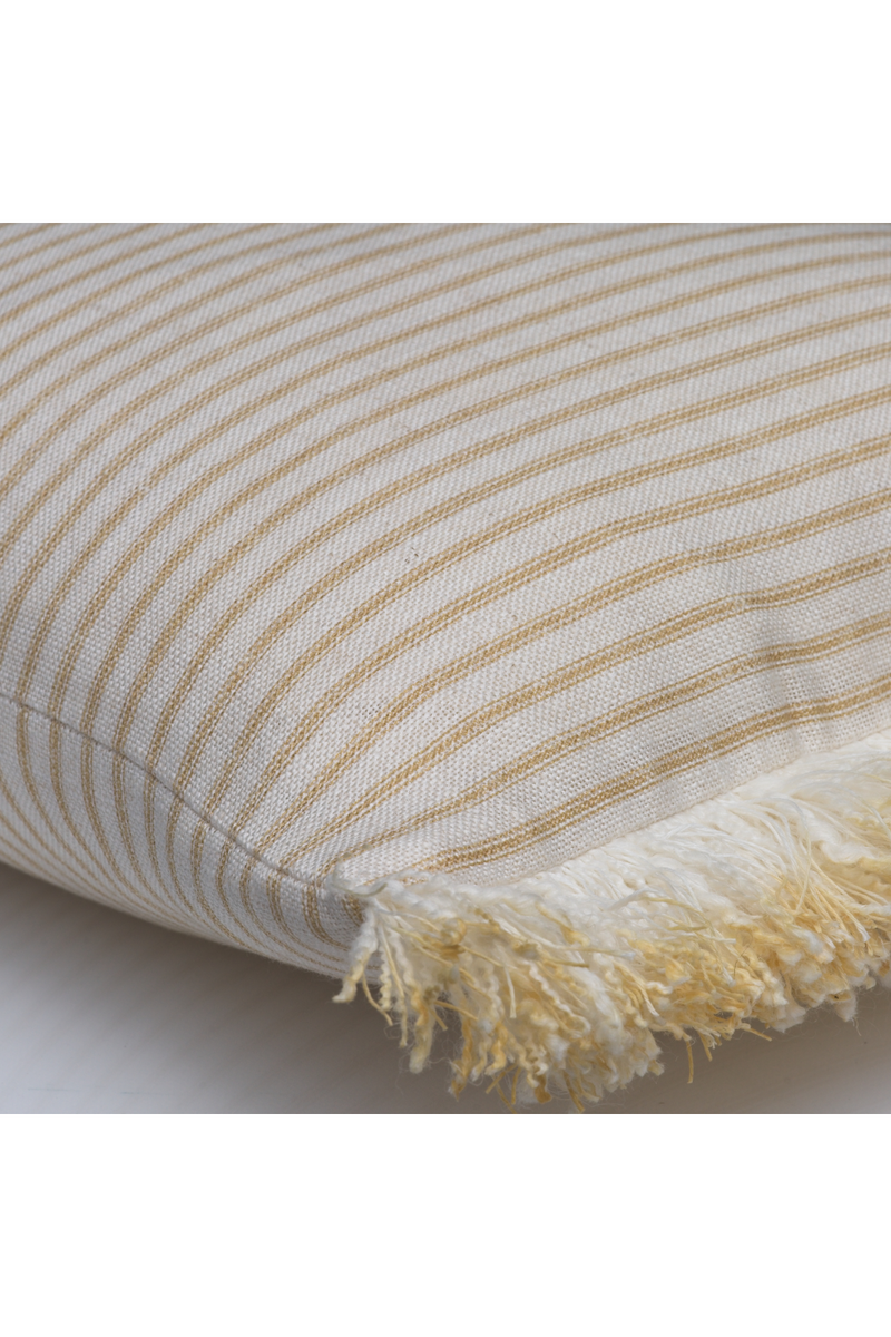 Stripe Cushion With Fringes | Andrew Martin Picket Leaf | Oroatrade.com