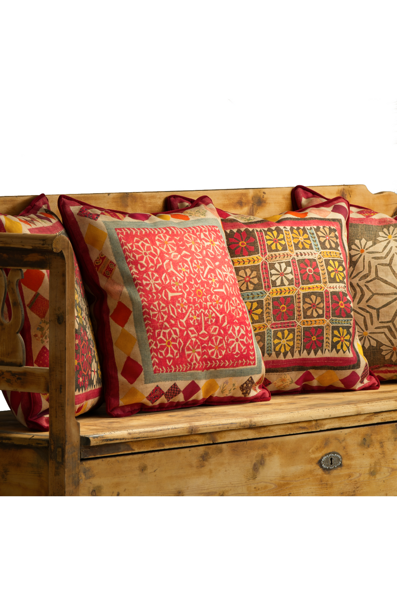 Bohemian Cushion With Piping | Andrew Martin Courtyard | Oroatrade.com