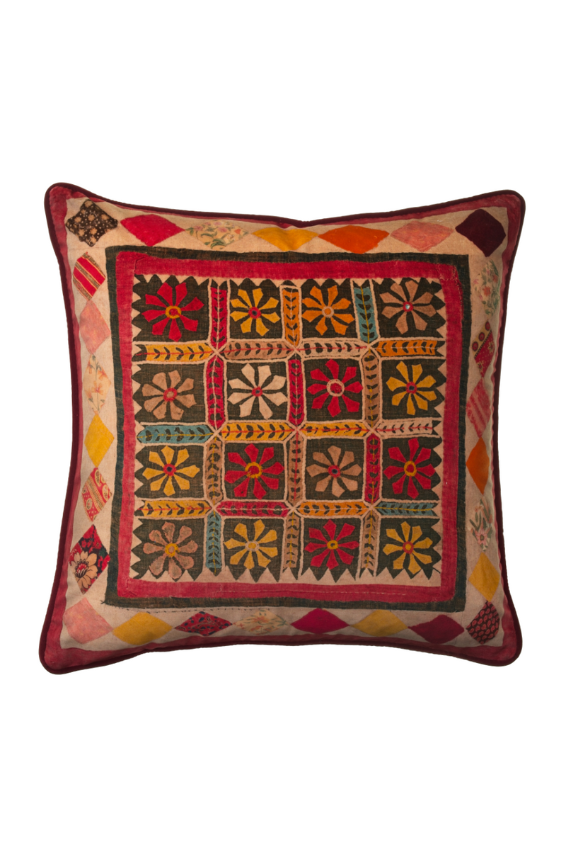 Floral Patterned Outdoor Cushion | Andrew Martin Courtyard | Oroatrade.com