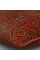 Red Paisley Patterned Cushion | Andrew Martin Bonfire | Oroatrade.com