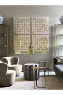 Gray Velvet Curved Swivel Chair | Andrew Martin Dorothy | OROATRADE