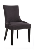 Black Scooped Back Dining Chair | Andrew Martin Theodore | OROATRADE