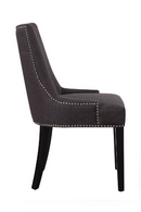 Black Scooped Back Dining Chair | Andrew Martin Theodore | OROATRADE