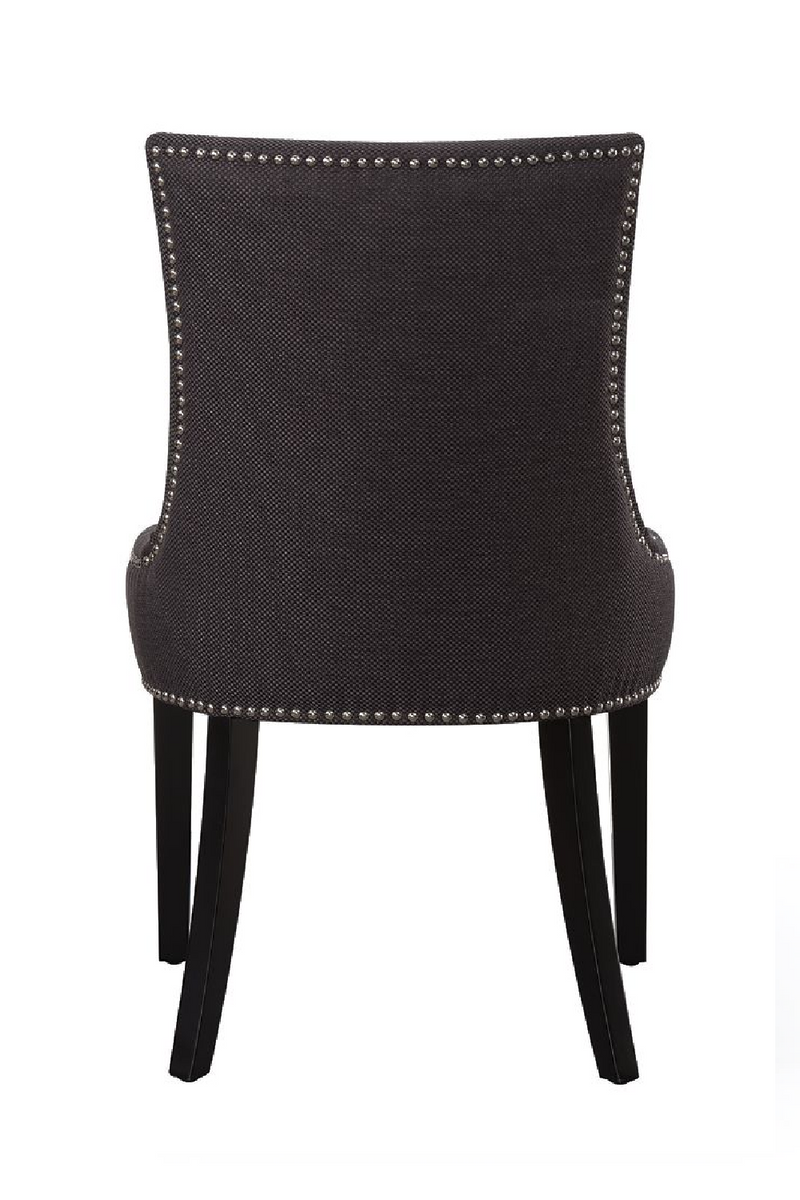 Black Scooped Back Dining Chair | Andrew Martin Theodore | OROATRADE