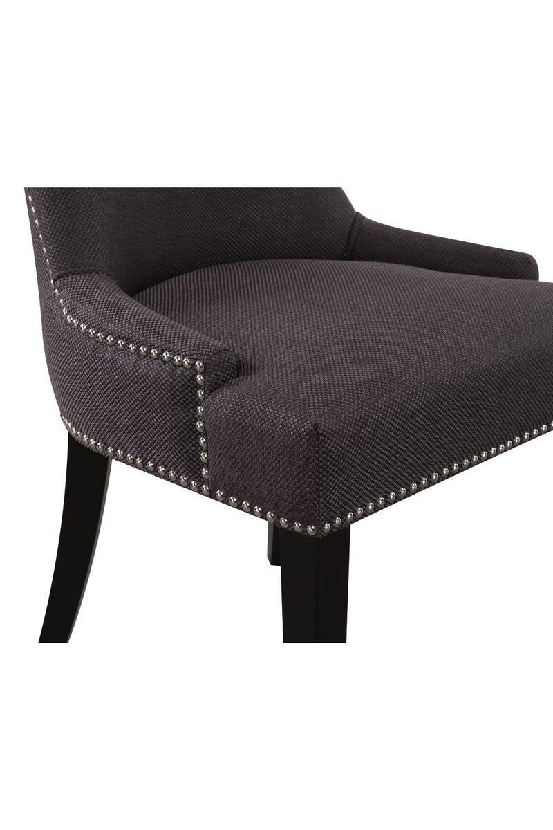 Black Scooped Back Dining Chair | Andrew Martin Theodore | OROATRADE