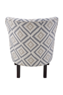 Gray Geometric Upholstered Accent Armchair | Andrew Martin | OROATRADE