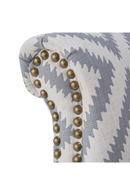 Gray Geometric Upholstered Accent Armchair | Andrew Martin | OROATRADE