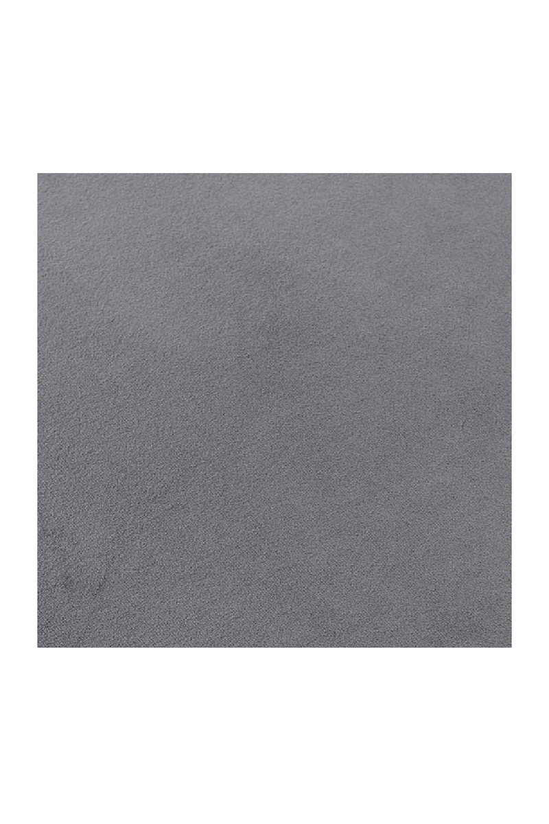 Gray Velvet with Silver Base Stool | Andrew Martin Chandler | OROATRADE