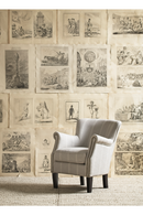 Stone Gray Fishtail Accent Chair | Andrew Martin Greyhound | OROATRADE