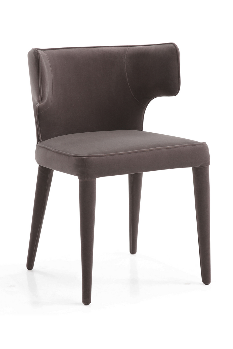 Gray Velvet Mid-Century Dining Chair | Andrew Martin Juno | OROATRADE