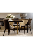Charcoal Gray Velvet Armless Dining Chair | Andrew Martin Saber | OROATRADE