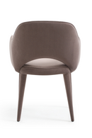 Gray Velvet Cut-Out Back Dining Chair | Andrew Martin Xanthe | OROATRADE