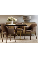 Gray Velvet Cut-Out Back Dining Chair | Andrew Martin Xanthe | OROATRADE