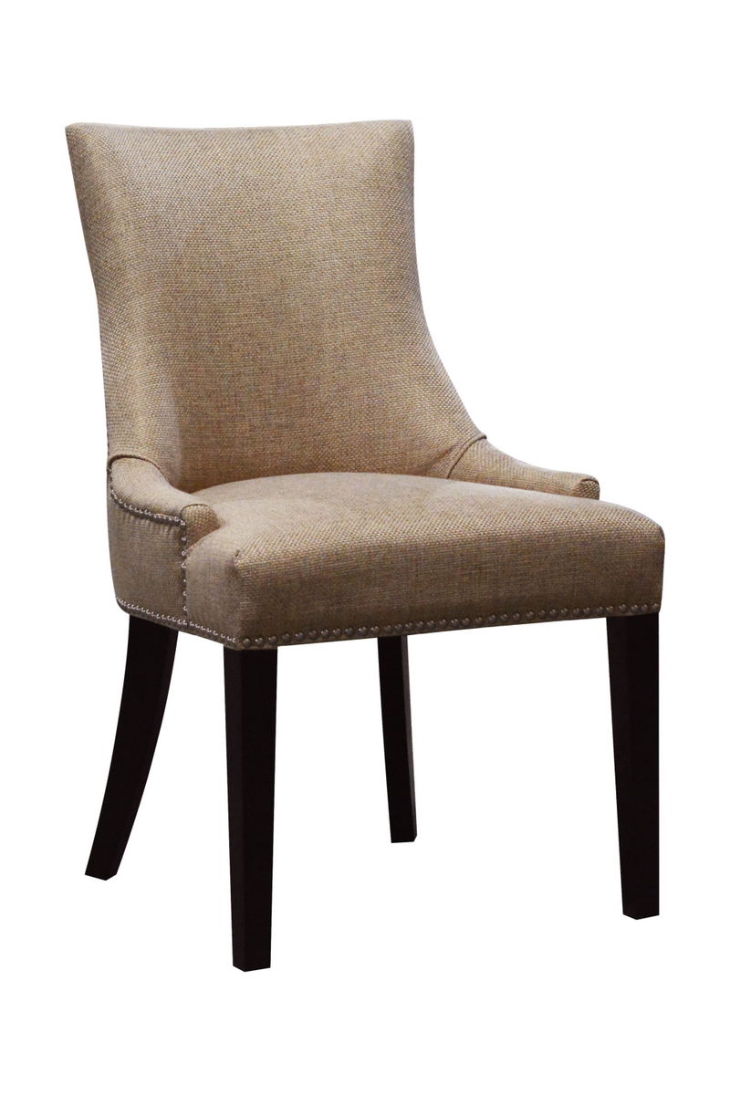 Sand-Colored Scooped Back Dining Chair | Andrew Martin Theodore | OROATRADE