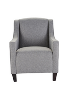 Gray Upholstery Curved Arms Chair | Andrew Martin Finbar | OROATRADE
