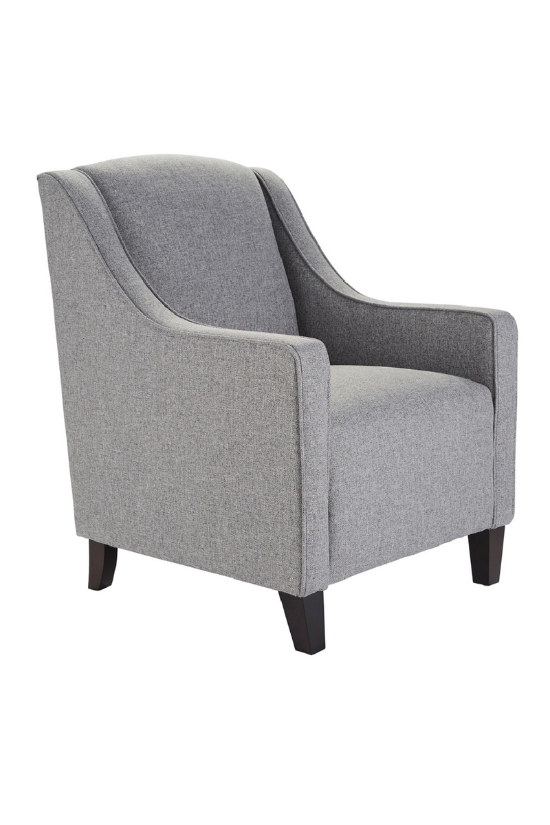 Gray Upholstery Curved Arms Chair | Andrew Martin Finbar | OROATRADE