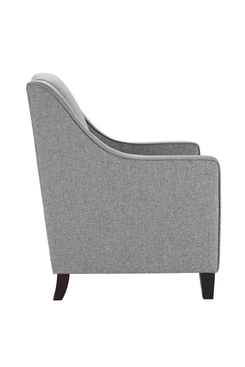 Gray Upholstery Curved Arms Chair | Andrew Martin Finbar | OROATRADE