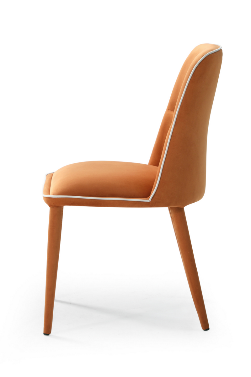 Deep Rust Velvet Dining Chair | Andrew Martin Milo | OROATRADE