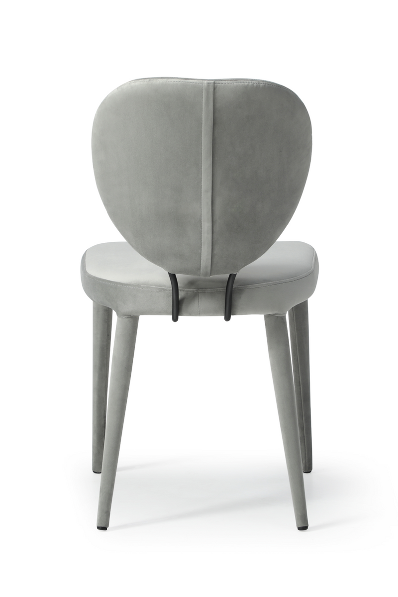 Gray Velvet Contemporary Dining Chair | Andrew Martin Nim | OROATRADE