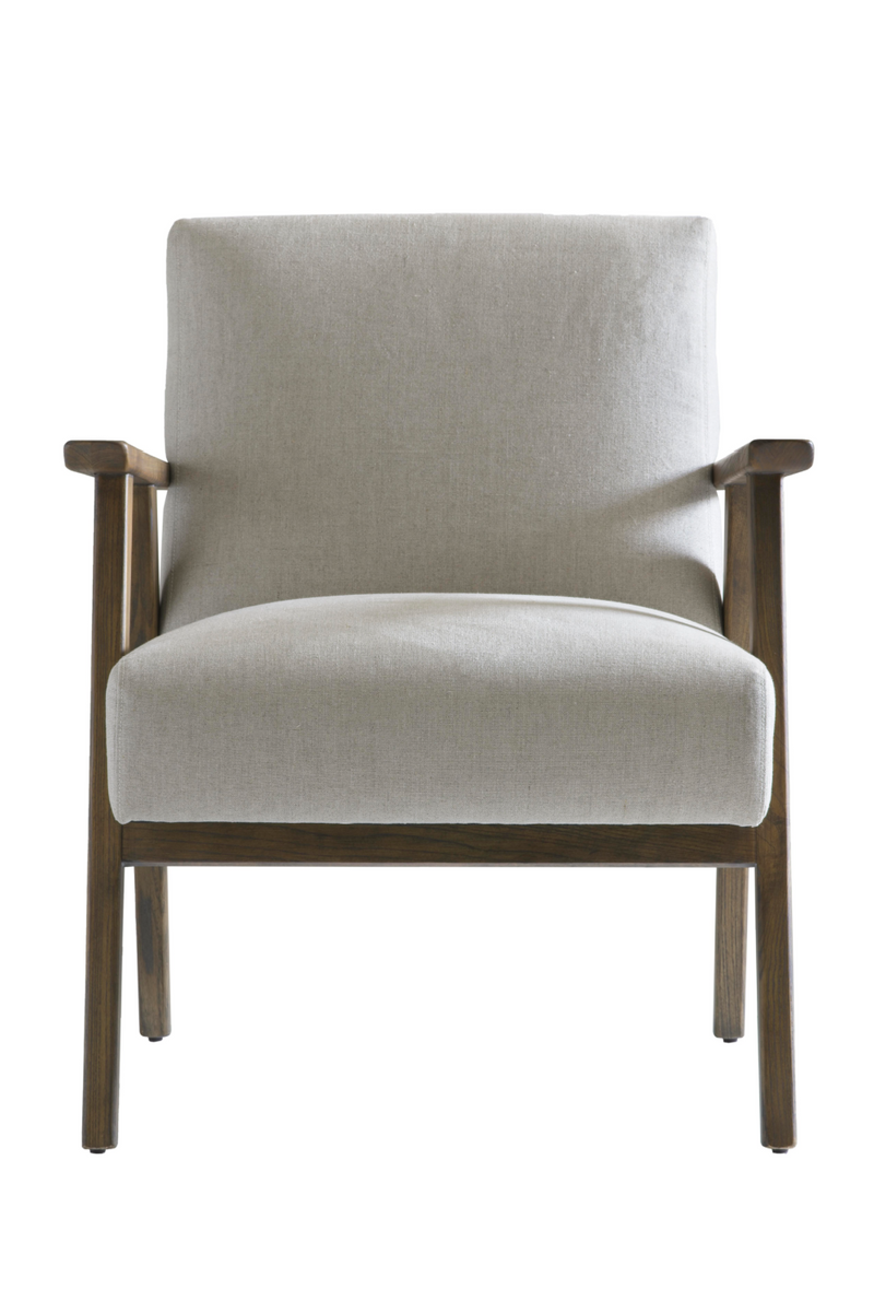 Cream Upholstered Linen Armchair | Andrew Martin Rory | OROATRADE