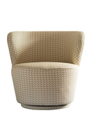 Neutral Fabric Swivel Cocktail Chair | Andrew Martin Dorothy | OROATRADE