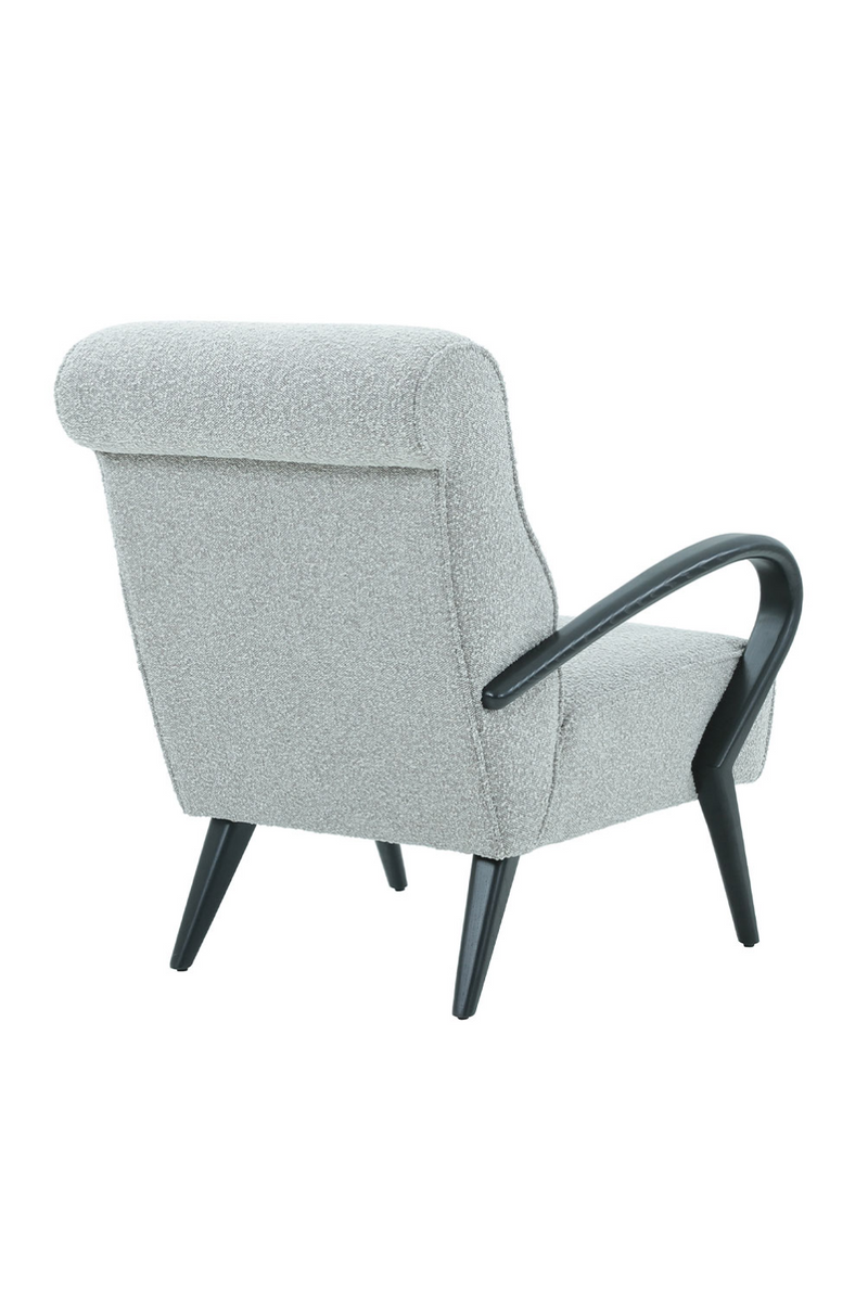 Gray Boucle Upholstered Armchair | Andrew Martin Aries | OROATRADE